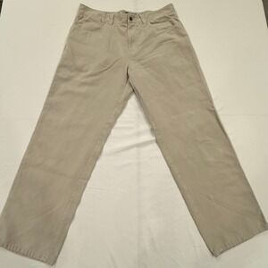 Tommy Bahama Mens 5-Pocket Pants Khaki Resort Casual Size 35x30 Loose Fit‎
